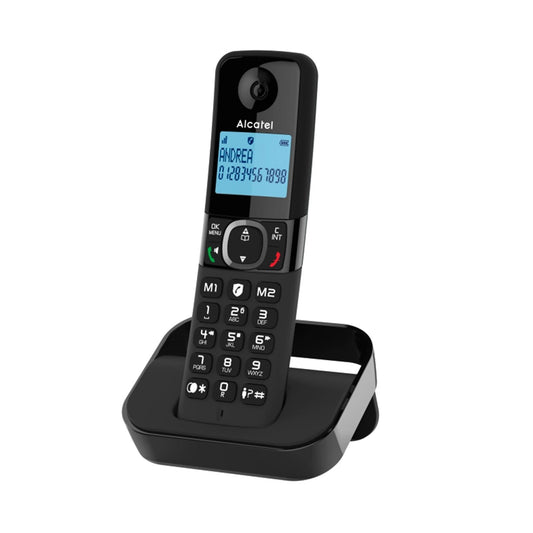 Alcatel - F860 Teléfono DECT/analógico Identificador de llamadas Negro