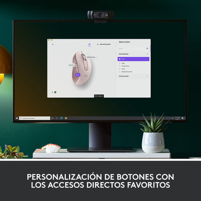 Logitech - Signature M650 ratón Oficina mano derecha RF Wireless + Bluetooth Óptico 4000 DPI