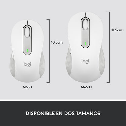 Logitech - Signature M650 ratón Oficina mano derecha RF Wireless + Bluetooth Óptico 4000 DPI