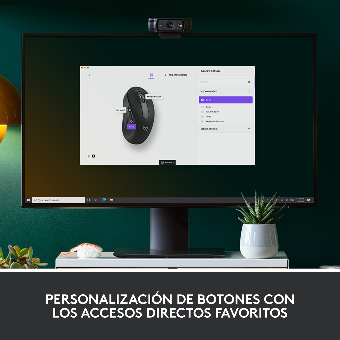 Logitech - Signature M650 ratón Oficina mano derecha RF Wireless + Bluetooth Óptico 4000 DPI