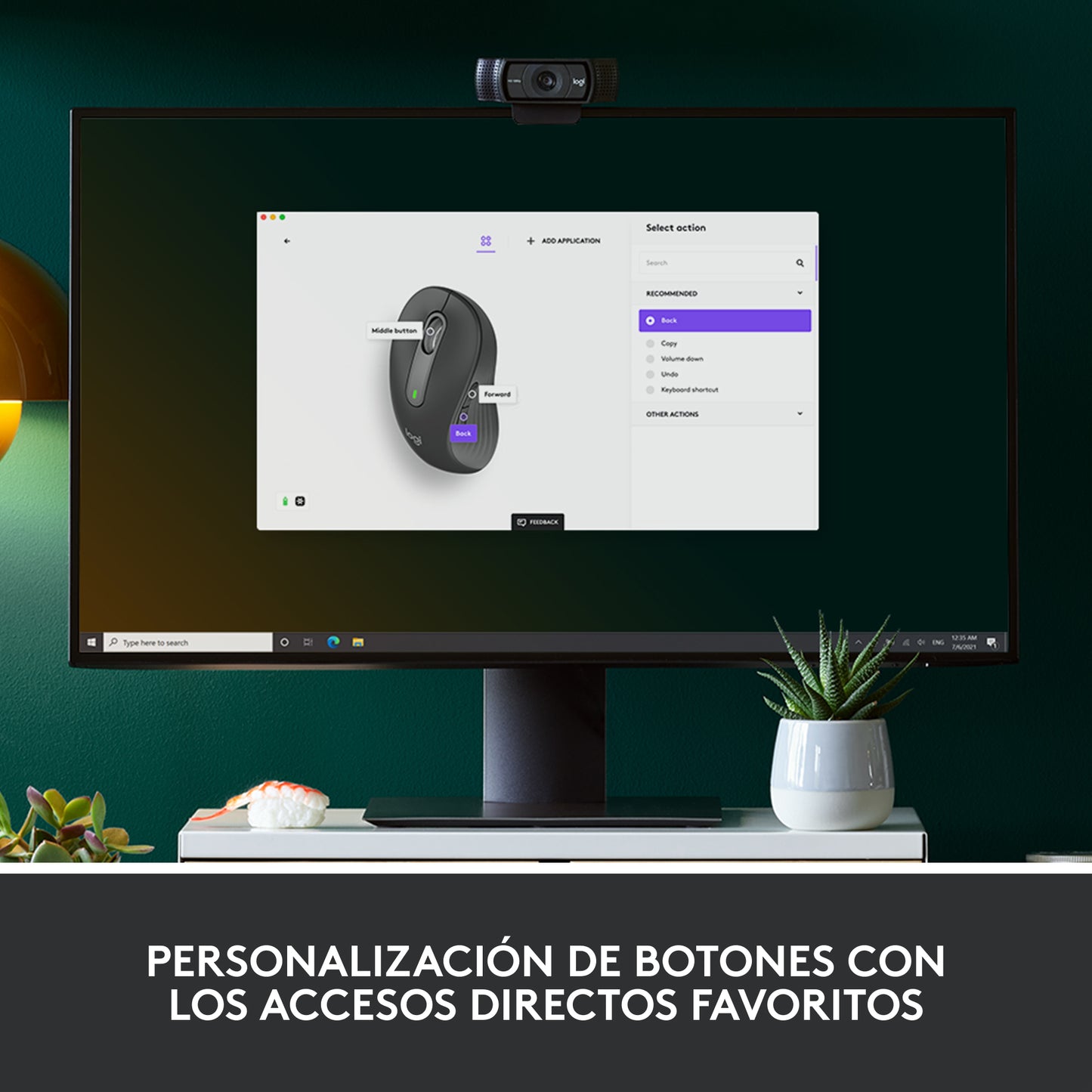 Logitech - Signature M650 ratón Oficina Izquierda RF Wireless + Bluetooth Óptico 4000 DPI