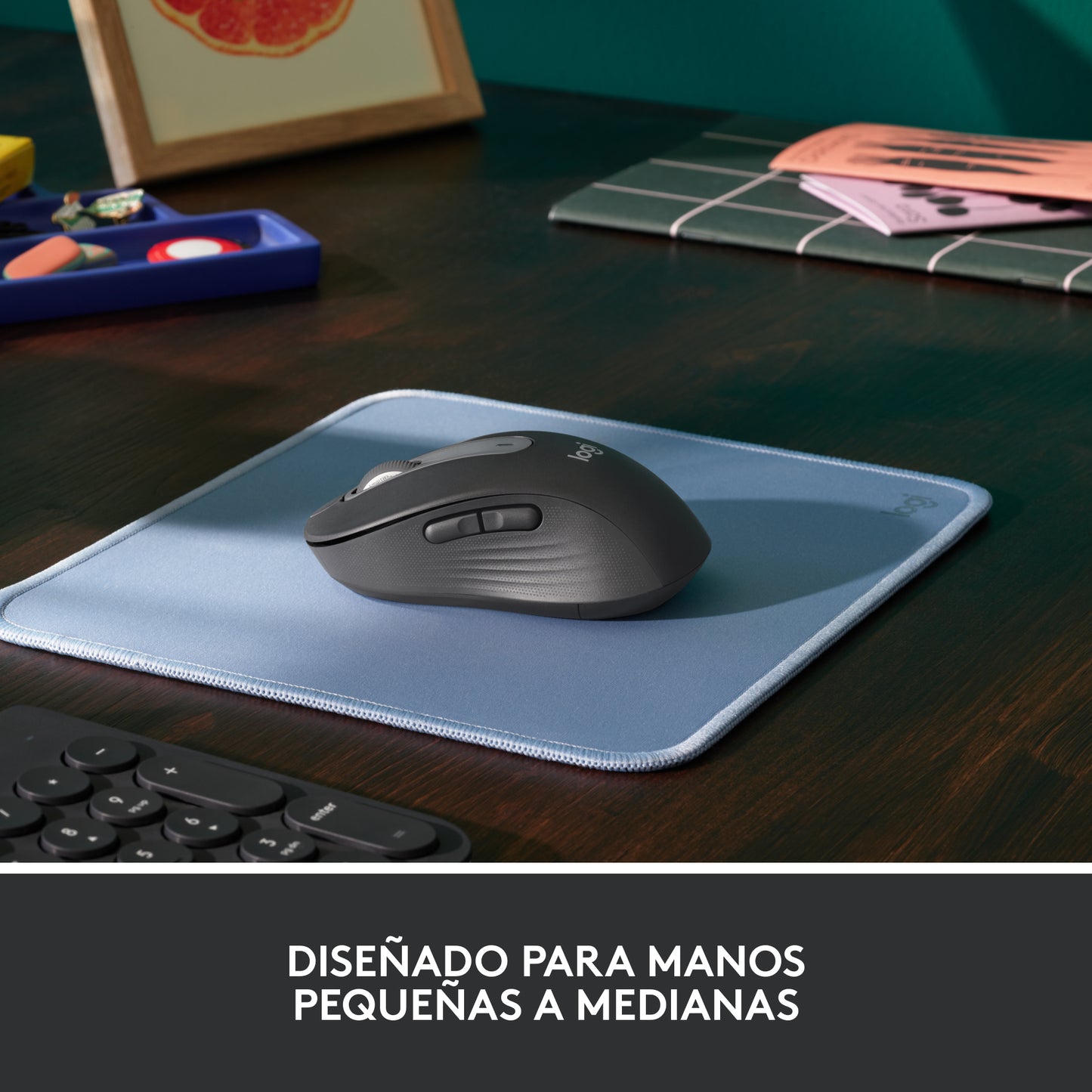 Logitech - Signature M650 ratón Oficina mano derecha RF Wireless + Bluetooth Óptico 4000 DPI