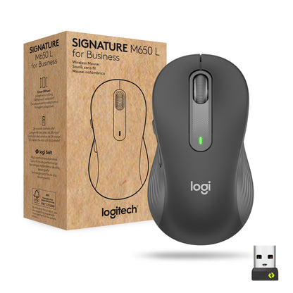 Logitech - Signature M650 for Business ratón Oficina mano derecha RF Wireless + Bluetooth Óptico 4000 DPI