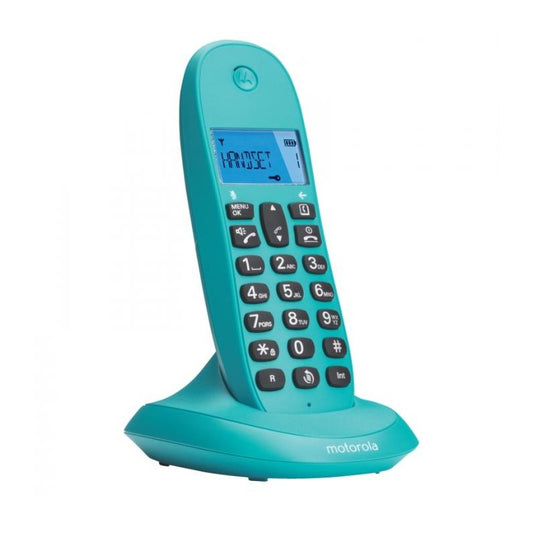 Motorola - C1001 Teléfono DECT Identificador de llamadas Turquesa