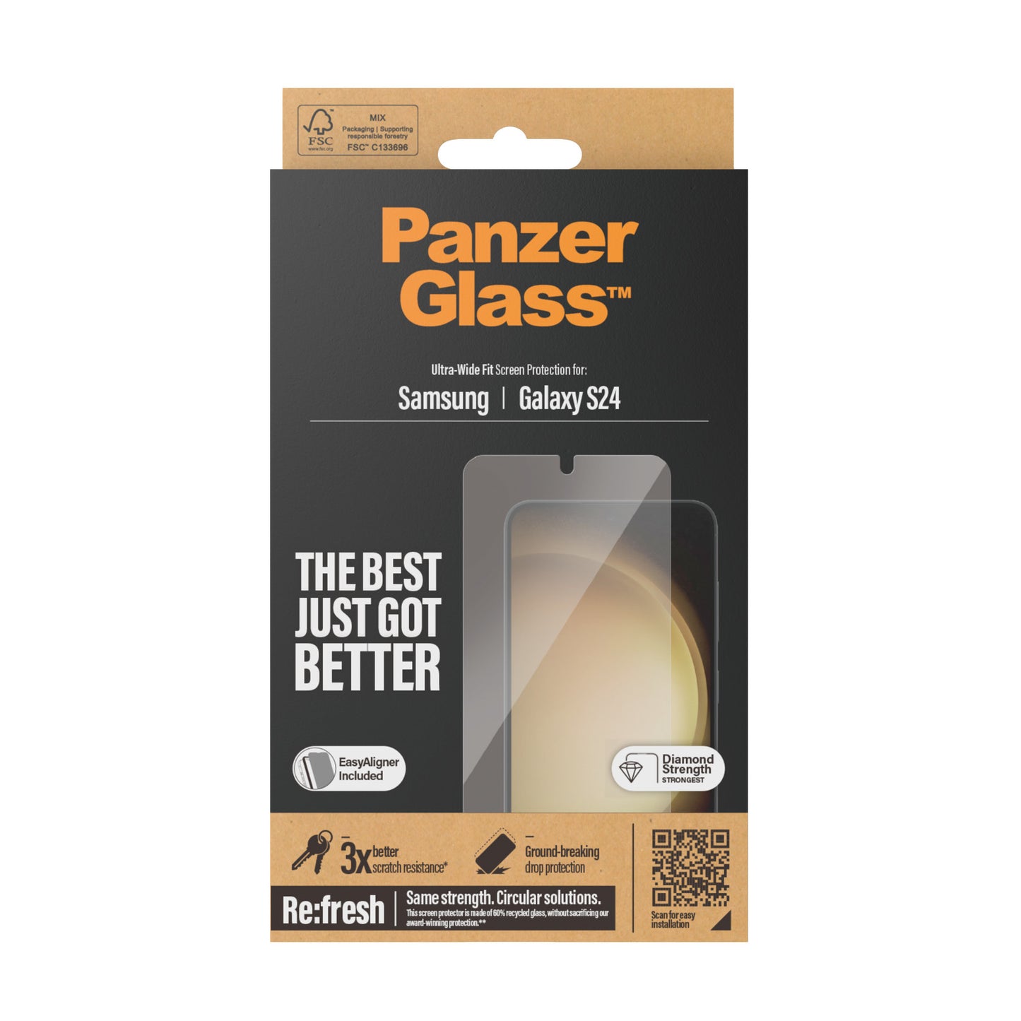 PanzerGlass - Ultra Wide Fit Protector de pantalla Samsung 1 pieza(s)