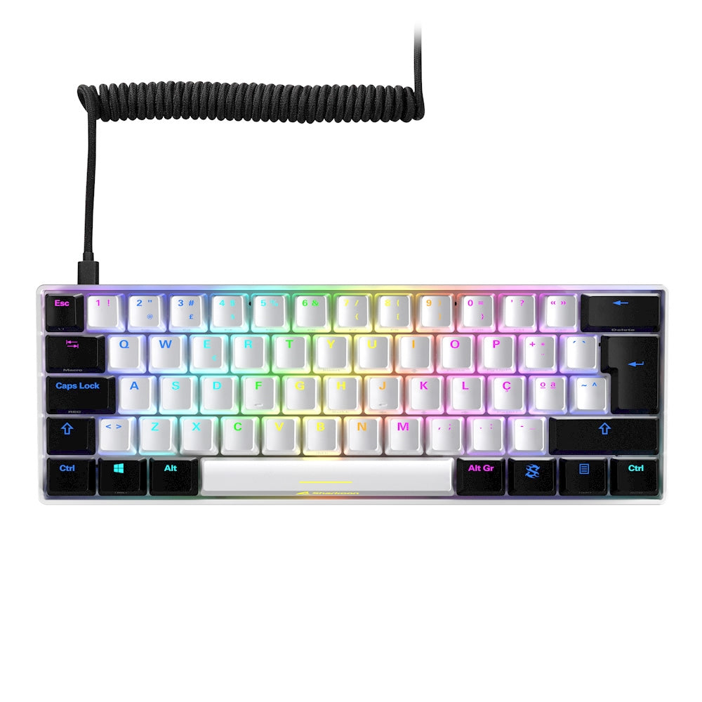 Sharkoon - SGK50 S4 teclado Juego USB QWERTY Español Blanco