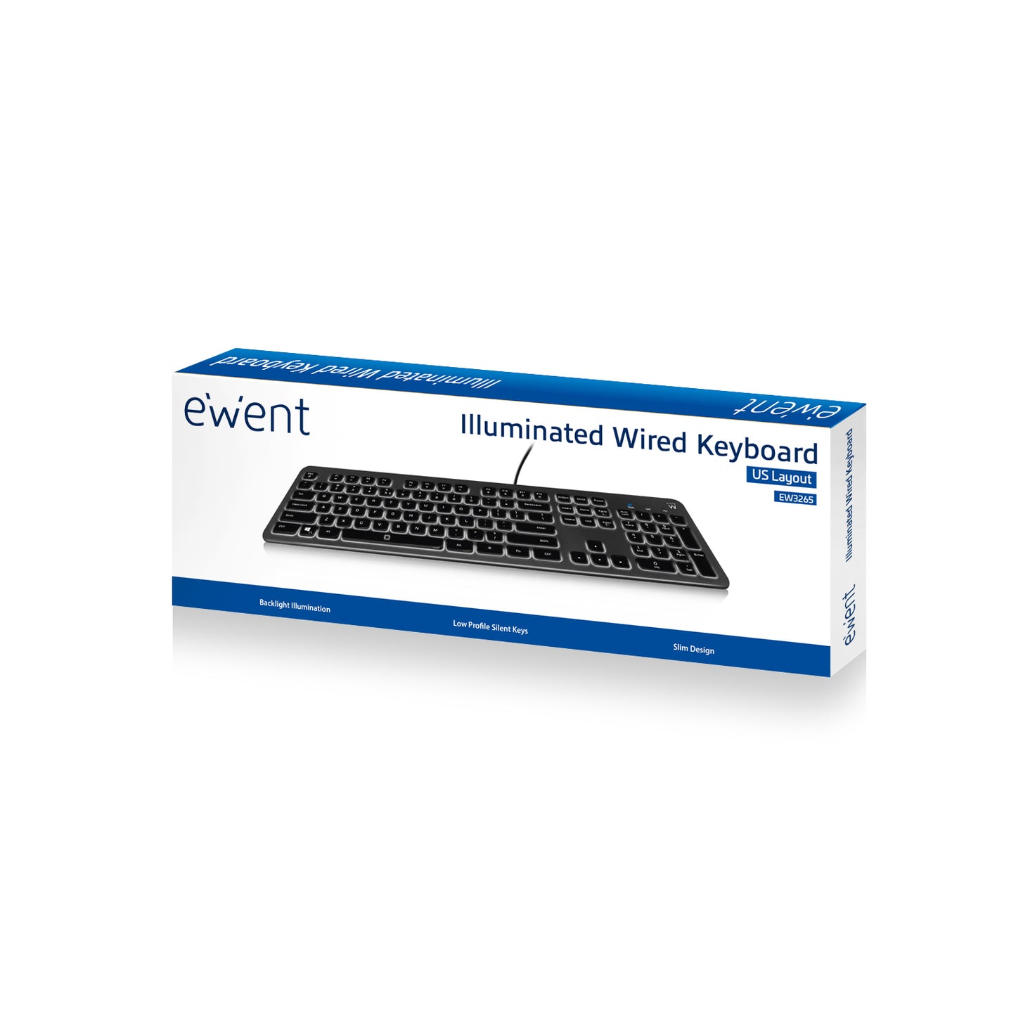 Ewent - EW3269 teclado Universal USB QWERTY Español Negro