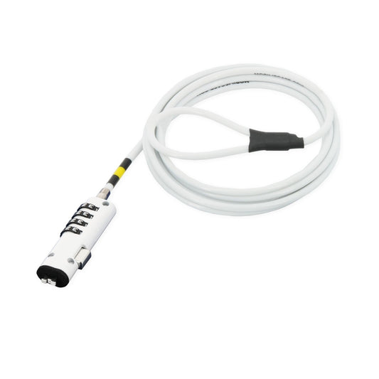 Mobilis - 001330 cable antirrobo Blanco 1 8 m