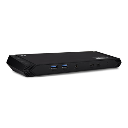 V7 - DOCKUSBC base para portátil y replicador de puertos Acoplamiento USB 3.2 Gen 1 (3.1 Gen 1) Type-A Negro