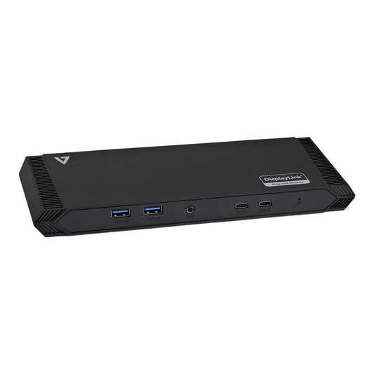 V7 - DOCKUSBC base para portátil y replicador de puertos Acoplamiento USB 3.2 Gen 1 (3.1 Gen 1) Type-A Negro