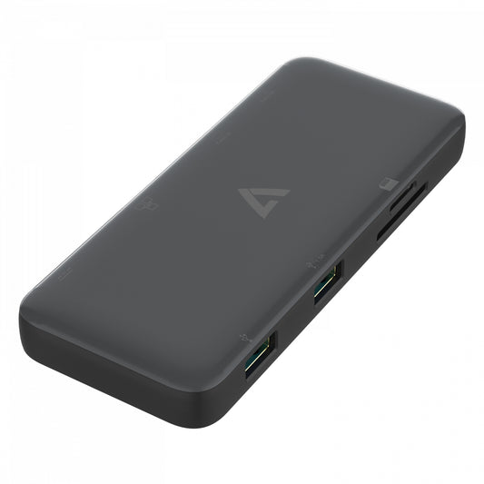 V7 - UCMINIDOCKDUAL-PT base para portátil y replicador de puertos Acoplamiento USB 3.2 Gen 1 (3.1 Gen 1) Type-C Negro