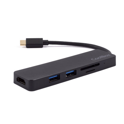 CoolBox - miniDock USB-C Lite 2 USB 3.2 Gen 1 (3.1 Gen 1) Type-C Negro