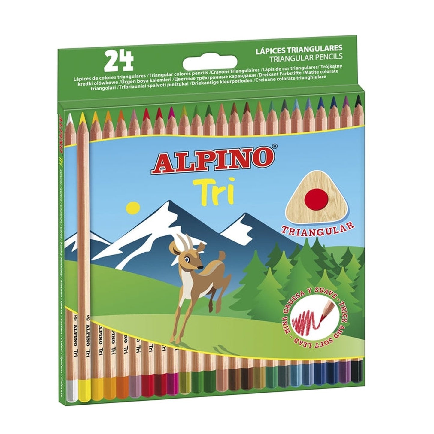 Alpino - AL000129 lápiz de color Multicolor 24 pieza(s)