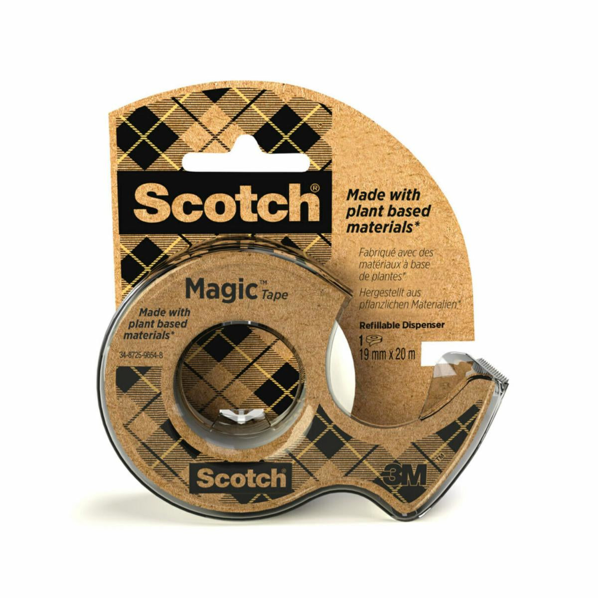 Scotch - Magic 20 m Acrílico  Papel  Plástico Marrón