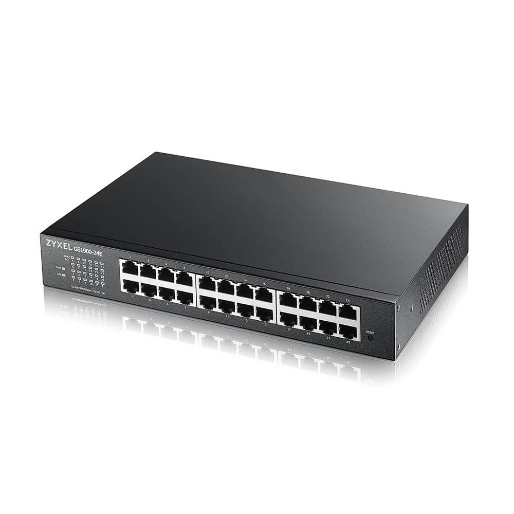 Zyxel - GS1900-24E-EU0103F switch Gestionado L2 Gigabit Ethernet (10/100/1000) 1U Negro