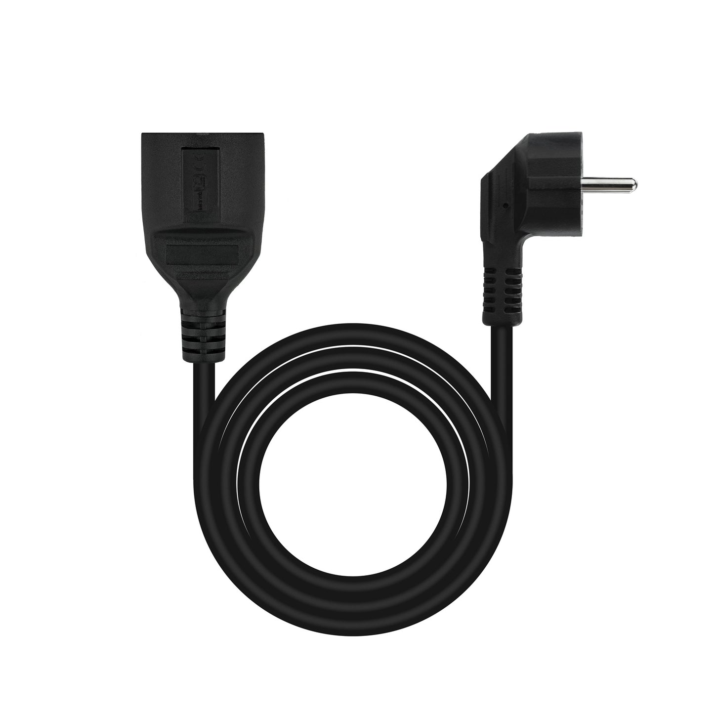 Nanocable - Cable de Alimentación Alargador  Negro  5 m