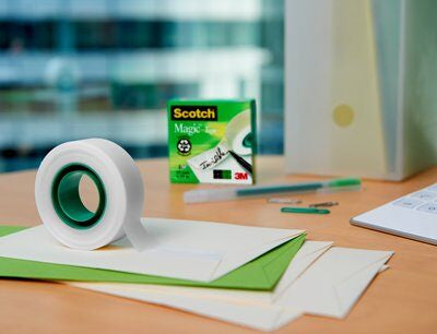 Scotch - ROLLO CINTA INVISIBLE 12MM X 33M MAGICCAJA CARTÓN 810/1233 SCOTH 7100054153