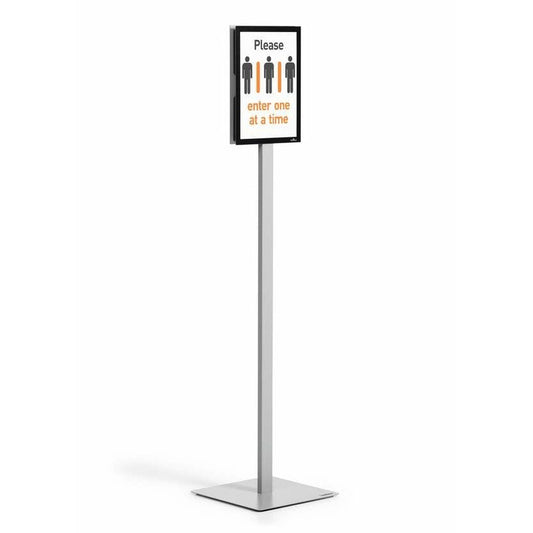 Durable - INFO STAND BASIC A4 1 ST 501257 (501257) Stand de información Metal  Plástico Gris