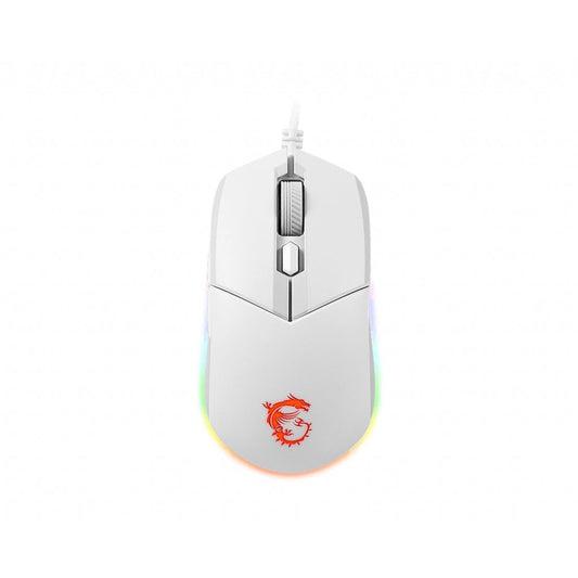 MSI - CLUTCH GM11 WHITE ratón Juego Ambidextro USB tipo A Óptico 5000 DPI