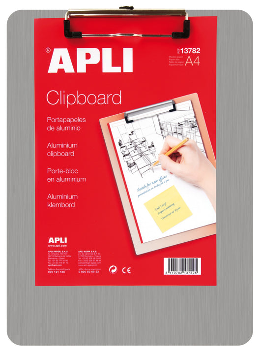 APLI - 13782 portapapel Plata