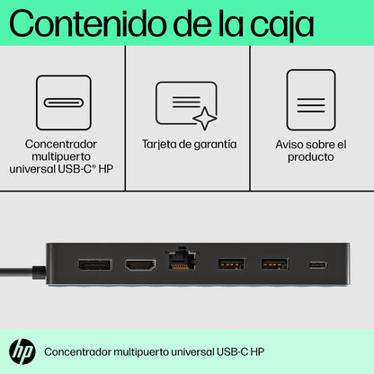 HP - Concentrador multipuerto universal USB-C