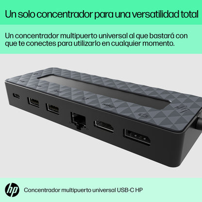 HP - Concentrador multipuerto universal USB-C