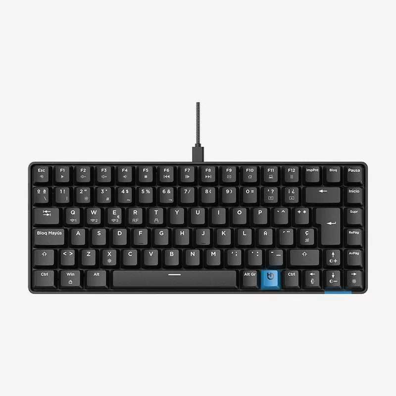 Hiditec - GKE010005 teclado Juego USB + RF Wireless + Bluetooth QWERTY Español Negro