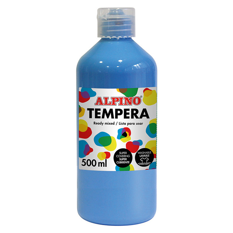 Alpino - DM010180 tempera 500 ml Botella Cian