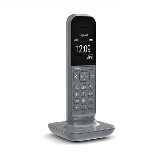 Gigaset - CL390 Teléfono DECT/analógico Identificador de llamadas Gris