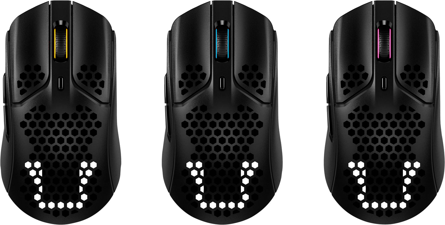 HyperX - HP HYPERX PULSFIRE HASTE WIRELESS - RATON INALAMBRICO GAMING NEGRO  4P5D7AA