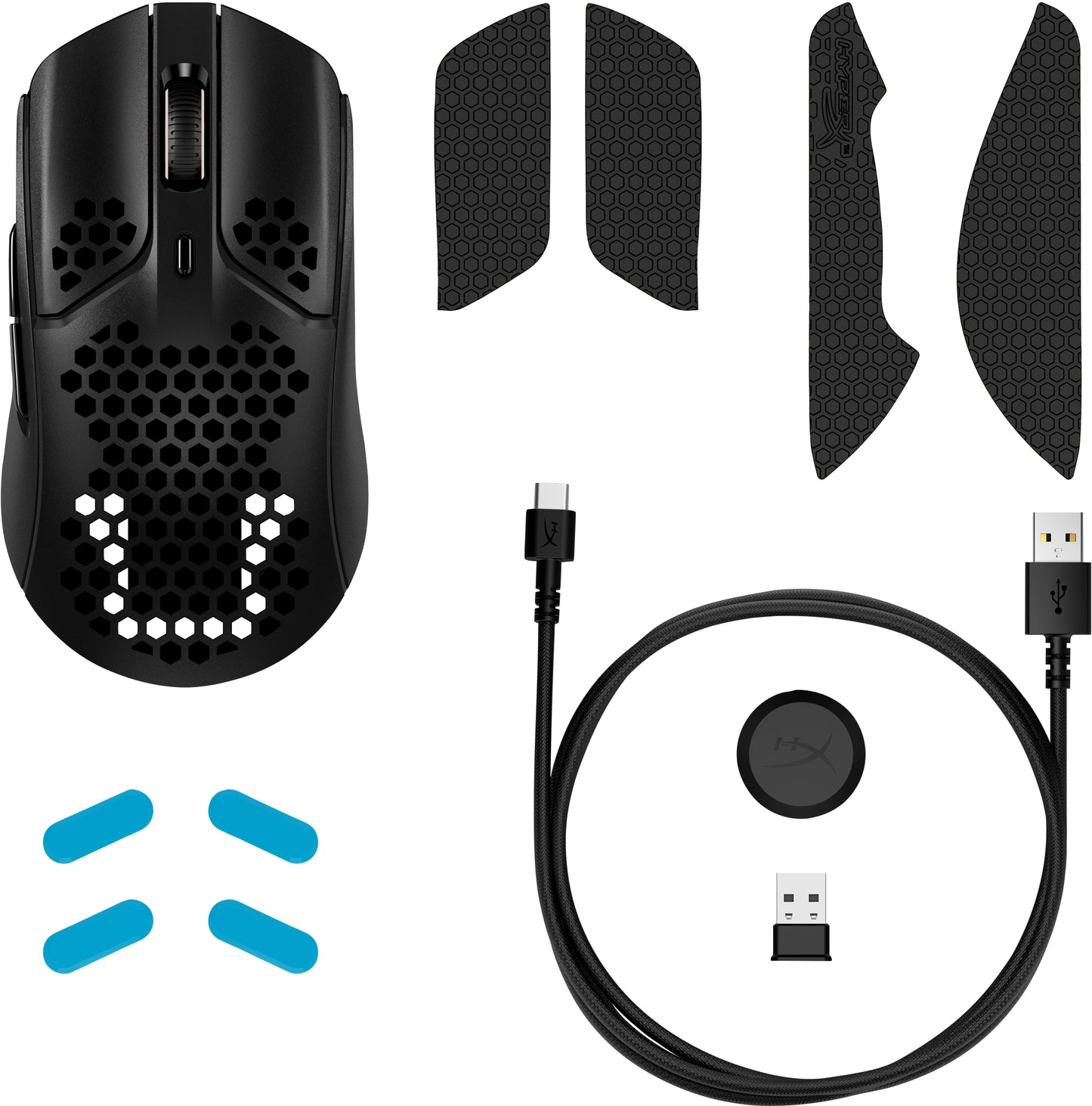 HyperX - HP HYPERX PULSFIRE HASTE WIRELESS - RATON INALAMBRICO GAMING NEGRO  4P5D7AA