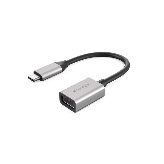 HYPER - HD425D-GL cable USB 0 0176 m USB 3.2 Gen 2 (3.1 Gen 2) USB C USB A Negro  Plata