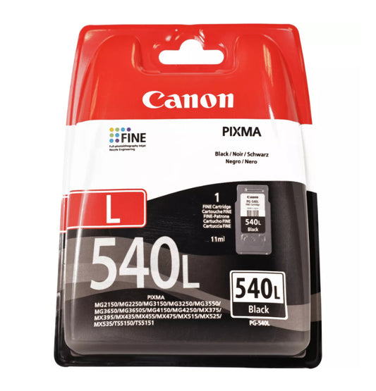 Canon PG-540L cartucho de tinta 1 pieza(s) Original Negro