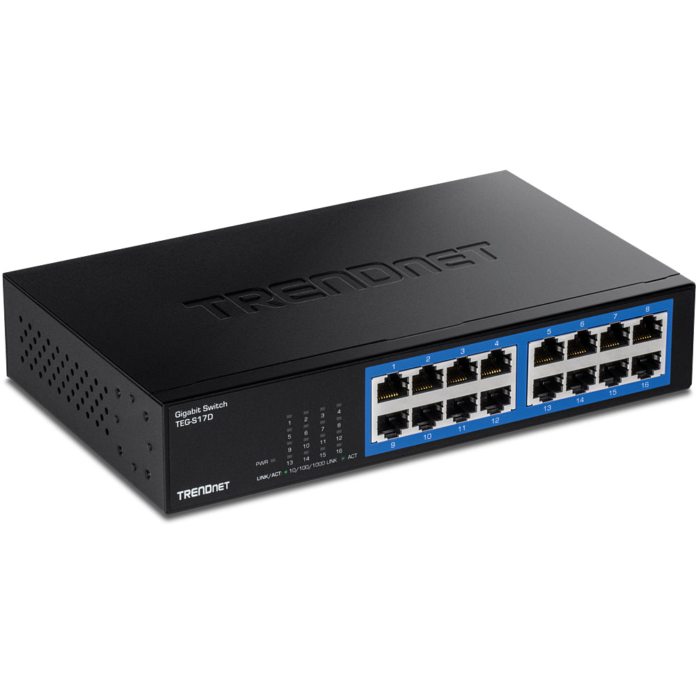 Trendnet - TEG-S17D switch Gigabit Ethernet (10/100/1000) Negro