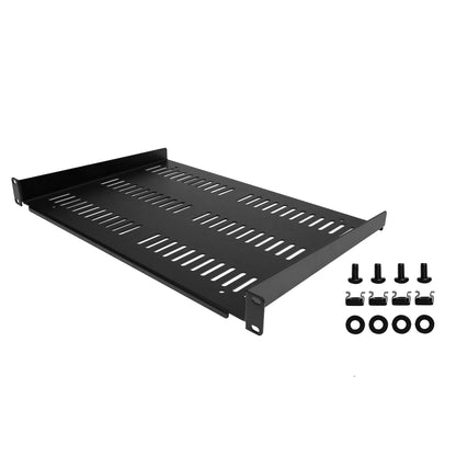 StarTech.com - Estante Ventilado 1U para Armario Rack de Servidores - Bandeja Universal Voladiza para Montaje en Rack de 19" - Capacidad de 25kg - de 12" (30 5cm) de Profundidad