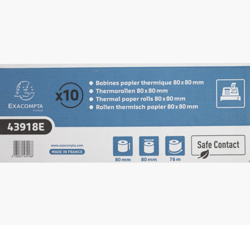 Exacompta - 43918E papel térmico 76 m