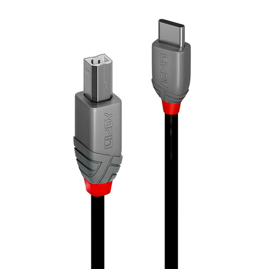 Lindy - 36942 cable USB USB 2.0 2 m USB C USB B Negro