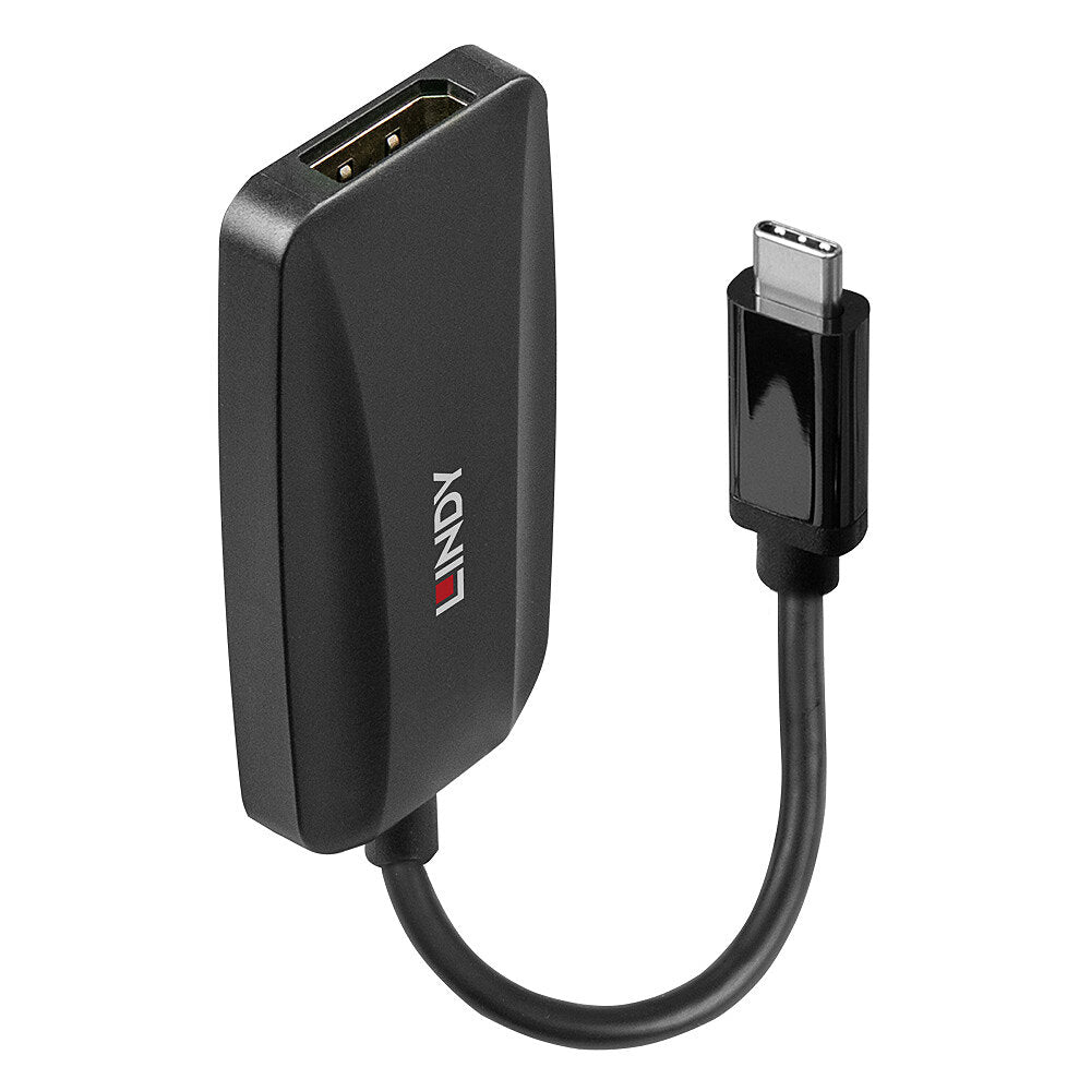 Lindy - 43337 adaptador de cable de vídeo 0 13 m USB Tipo C DisplayPort Negro