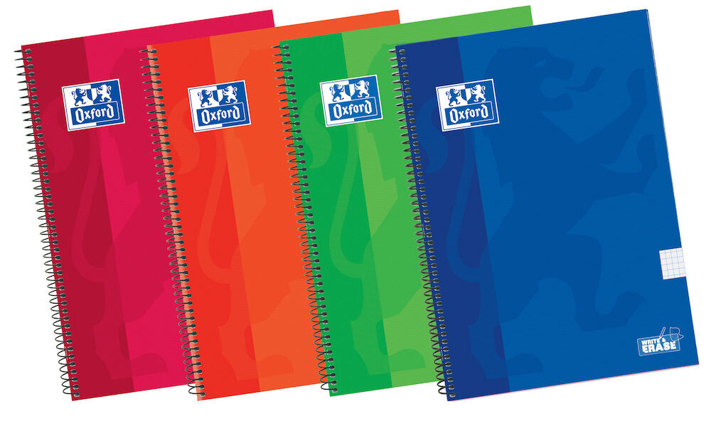 Oxford - 100430151 cuaderno y block 80 hojas Colores surtidos Pack 5 Unid