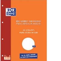 Oxford - 121049994 papel de cuaderno 210 x 297 mm (A4) 100 hojas