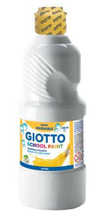 Giotto - School Paint pintura a base de agua Blanco 500 ml Botella 1 pieza(s)