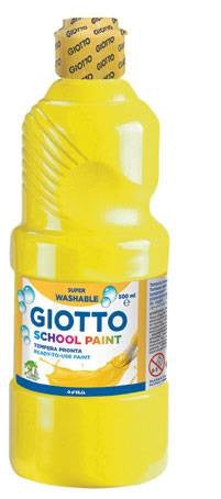 Giotto - School Paint pintura a base de agua Amarillo 500 ml Botella 1 pieza(s)