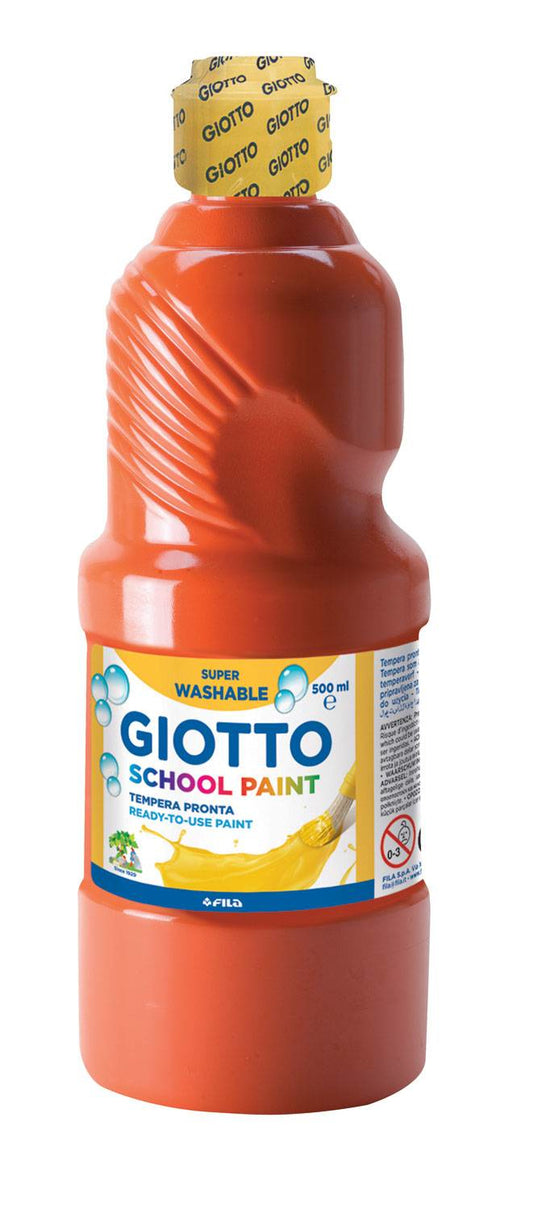 Giotto - School Paint pintura a base de agua Rojo 500 ml Botella 1 pieza(s)