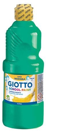 Giotto - School Paint pintura a base de agua Verde 500 ml Botella 1 pieza(s)