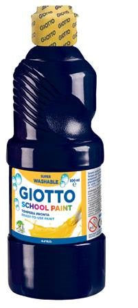 Giotto - School Paint pintura a base de agua Negro 500 ml Botella 1 pieza(s)