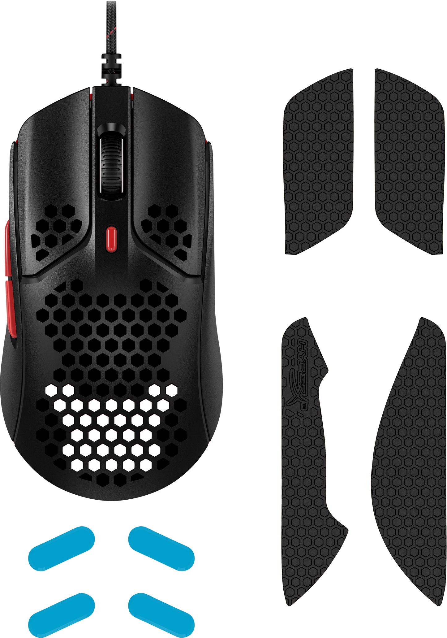 HyperX - HP HYPERX PULSEFIRE HASTE BLACKRED - MOUSE  -  4P5E3AA