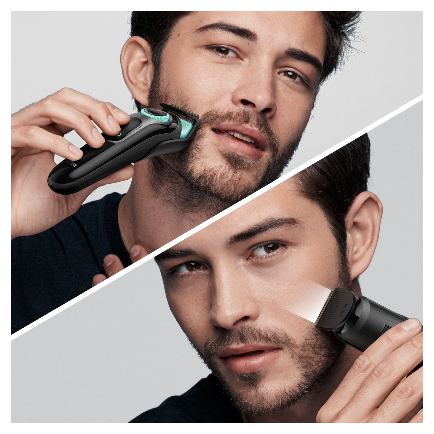 Braun - BeardTrimmer 3 BT3323 AC/Batería 20 1 cm Negro  Verde