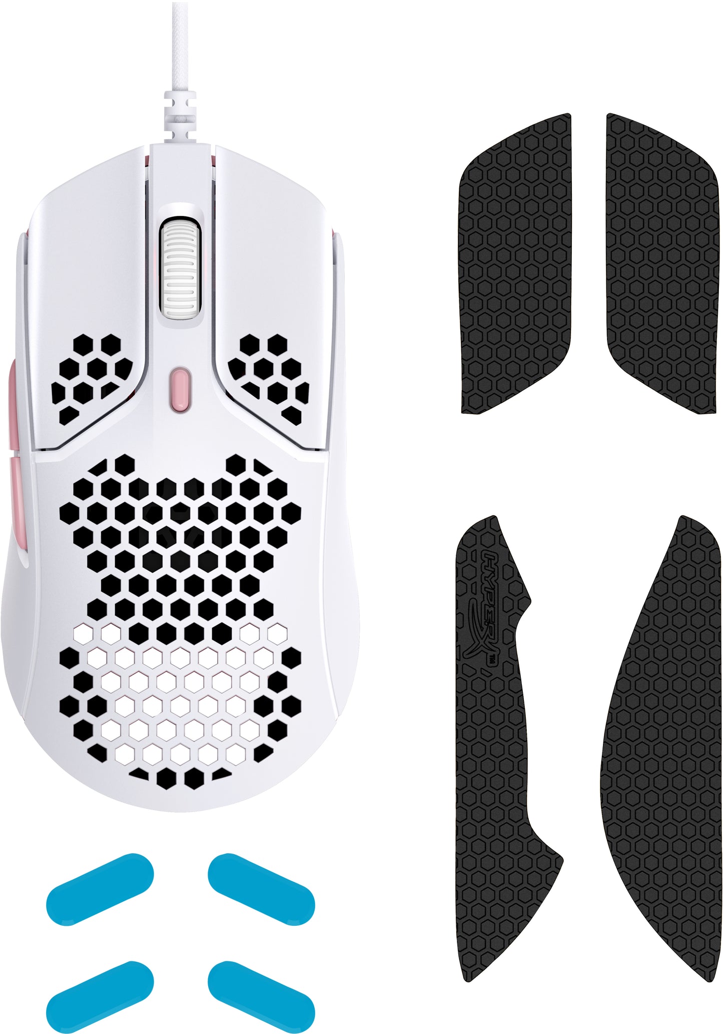 HyperX - HP HYPERX PULSEFIRE HASTE WHITEPINK - MOUSE -  HMSH1-A-WT/G  4P5E4AA