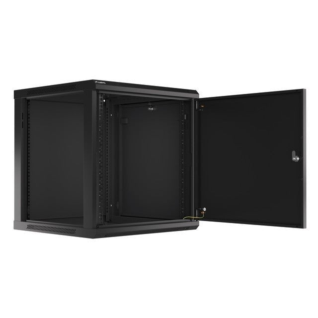 Lanberg - WF01-6612-00B armario rack 12U Bastidor de pared Negro