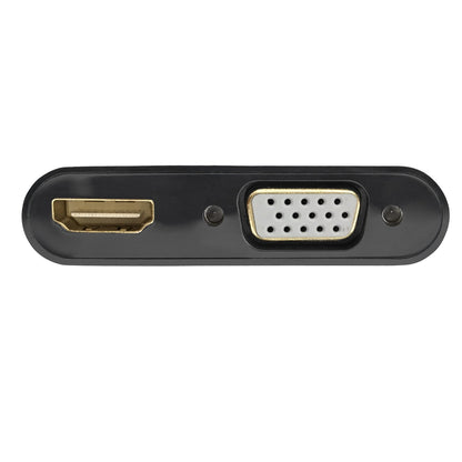 Ewent - EC1457 adaptador de cable de vídeo DisplayPort HDMI + VGA (D-Sub) Negro